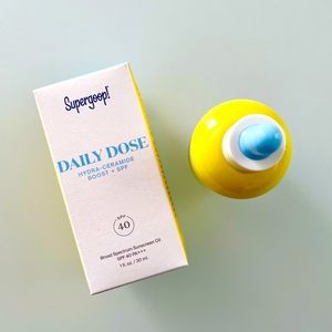 🔵🔵🔵🔵 NEW SuperGoop! Daily Dose Hydra-Ceramide Boost Sunscreen